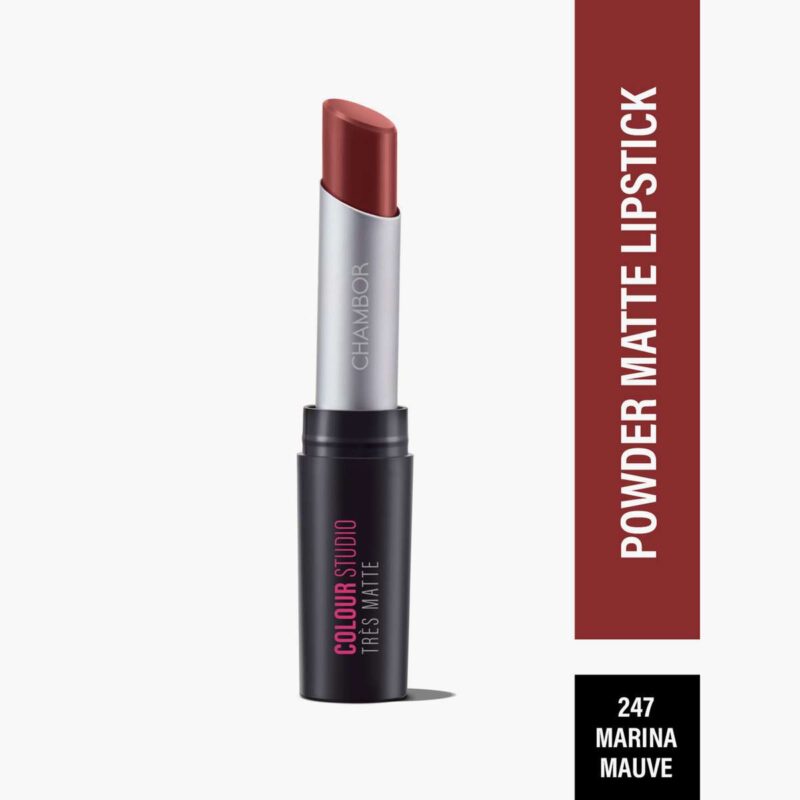 Chambor Color Studio Tres Matte Lipstick 247 Marina Mauve - 3.2g