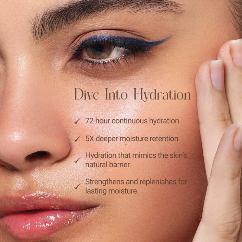 GRASS Hydra Plunge Blue Face Moisturizer, Hydrate + Moisturize + Replenish (50g) - Image 6
