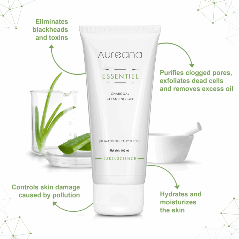 Aureana Essentiel Charcoal Cleansing Gel - 100ml - Image 3