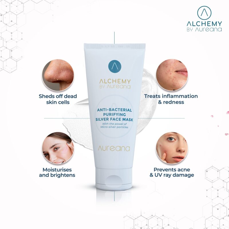 Alchemy By Aureana Antibacterial Purifying Silver Face Mask 50g - Image 4