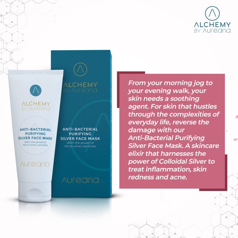 Alchemy By Aureana Antibacterial Purifying Silver Face Mask 50g - Image 3