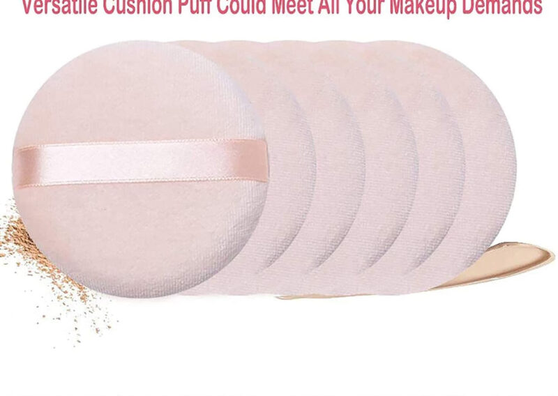 Sedell  Sponge Make Up Cosmetic Foundation Powder Puff, Beige (Pack of 8) - Image 4